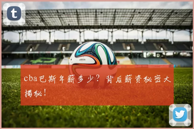 cba巴斯年薪多少？背后薪资秘密大揭秘！